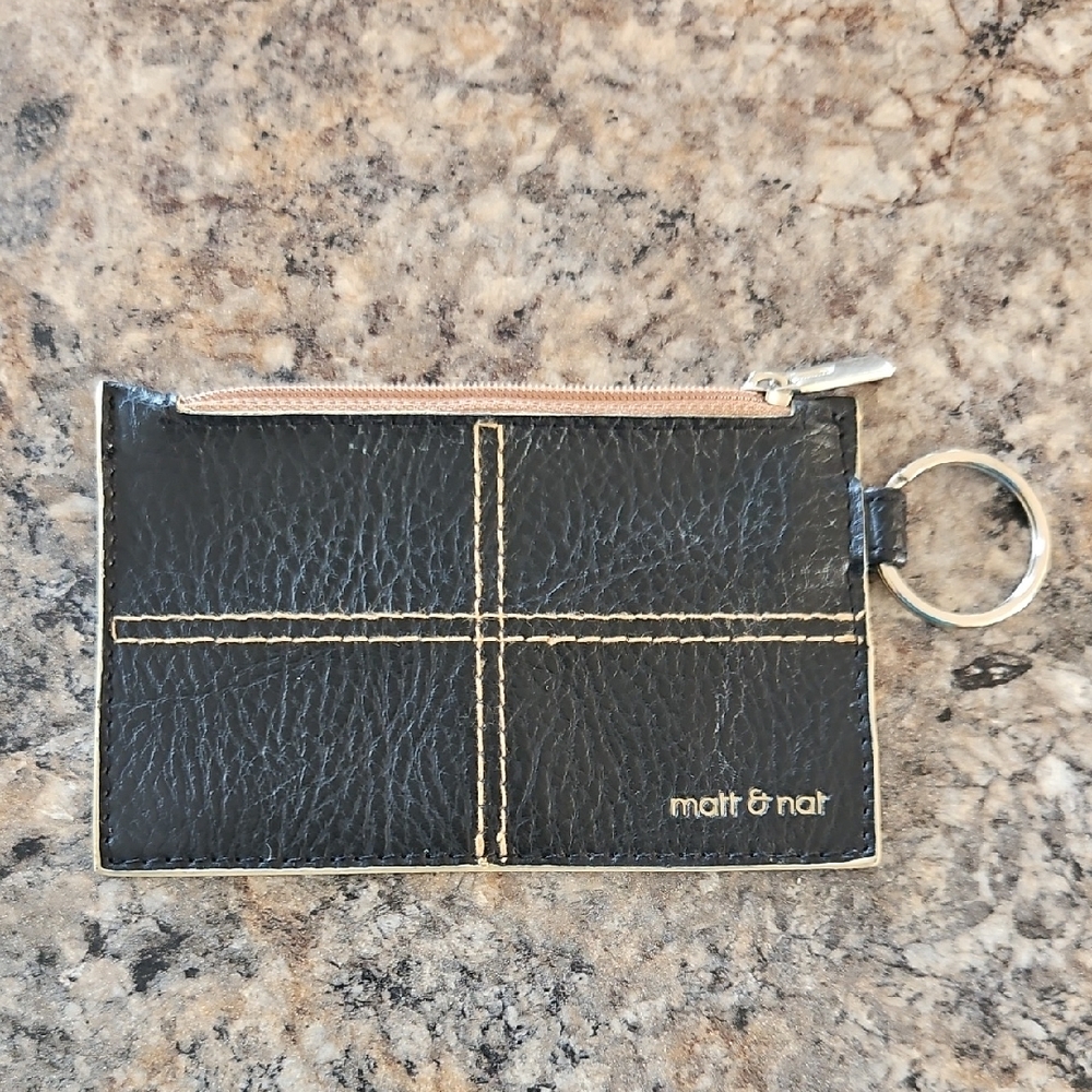 Matt & Nat‎ Black Coin Purse with Key Ring